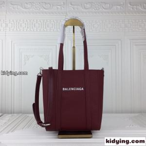 定番 人気 EVERYDAY ミニ トートバッグ バレンシアガ スーパーコピー バッグ コピー ダークレッドkid26i899Xj