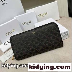 人気 おしゃれ トリオンフキャンバス 長財布 セリーヌ コピーブランド 財布 コピー ラウンドジップkid26SDSbyi