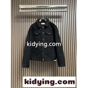 カジュアル デニム トラッカージャケット セリーヌ コピー ジャケット コピー ブラックkid260D4P5b