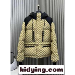 GGキャンバス ボンバージャケット グッチ ブランド コピー ダウンジャケット コピー ユニセックスkid26Knyuyi