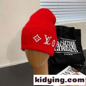 人気 ビーニー・LV ヘッドライン ルイヴィトン コピー 帽子 コピー ユニセックス レッドkid26uuGfCy