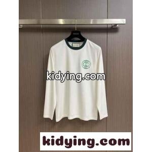 合わせやすい クルーネック コットン 長袖Tシャツ グッチ コピー Tシャツ コピー ホワイトkid26LDqaKv