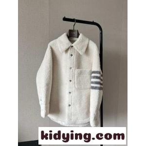 4BAR オーバーサイズ シャツジャケット トムブラウン スーパーコピー ジャケット コピー ホワイトkid265Dyumi