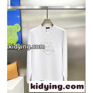 シンプル アルマーニ ブランド コピー Tシャツ コピー 合わせやすい クルーネック 長袖Tシャツkid26CS1f0v