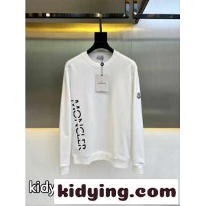 定番 ロゴ モンクレール コピー Tシャツ コピー 合わせやすい クルーネック ホワイトkid26bWPbia