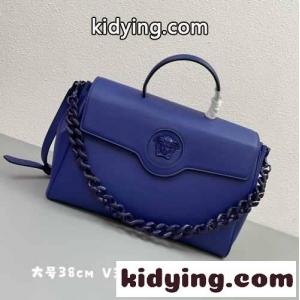 大人気 ラ メドゥーサ ラージ ハンドバッグ ヴェルサーチ ブランド コピーェ バッグ コピー ブルーkid26qG1j8v