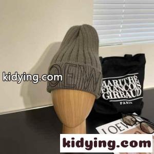 秋冬 人気 ロエベ コピーブランド 帽子 偽物 合わせやすい ベーシック ロゴ ビーニー ニットキャップkid26r0XX9v