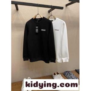 シンプル ロゴ クルーネック スウェットシャツ ヴェルサーチ コピーェ Tシャツ コピー コットンkid269z4jqq