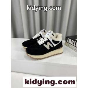 New Balance x miu miu ブランド コピー ボアスニーカー ミュウミュウ ブランド コピー スニーカー コピー レディース ブラックkid265DGvWr