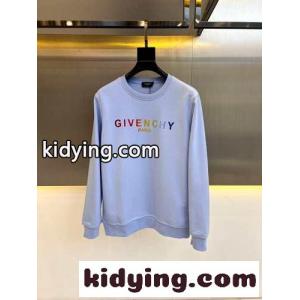 シンプル グラデーションロゴ ジバンシィ ブランド コピー Tシャツ コピー クルーネック スウェットシャツ ブルーkid26DeOrmi