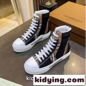 定番 飽きのこない チェック ハイカットスニーカー バーバリー スーパーコピー スニーカー コピーkid26nWnWXr