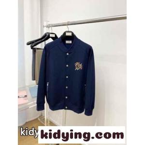 カジュアル ジョギングブルゾン コットン レザー エルメス スーパーコピー ジャケット コピー ブルーkid26DSfWnu