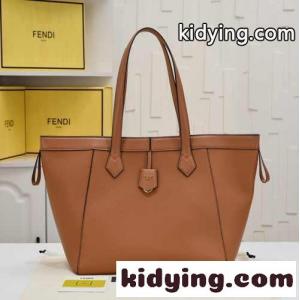 フェンディ スーパーコピー バッグ コピー fendi スーパーコピー Origami ラージ 変形バッグ ブラウンレザーkid268nC8na