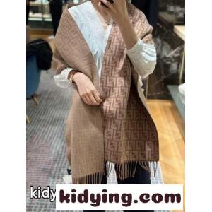 フェンディ コピー スカーフ 偽物 定番 FF ウール＆カシミヤマフラーkid26b0vOfy