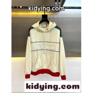 おしゃれ ロゴ ウェブストライプ付き フーディー グッチ ブランド コピー パーカー コピーkid26rqiWze