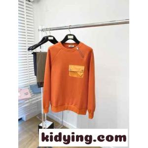 カジュアル エルメス コピーブランド Tシャツ コピー おしゃれ クルーネック コットンスウェットシャツkid26ba4HDq
