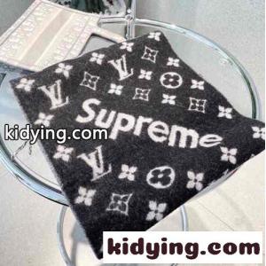 大人気 supreme コピー×Louisvuitton コピー モノグラム マフラー コピー カシミヤ ブラックkid26P1n8Hb
