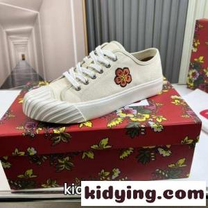 定番 KENZOSCHOOL メンズ キャンバススニーカー ケンゾー スニーカー コピー ベージュkid26eq8zCu