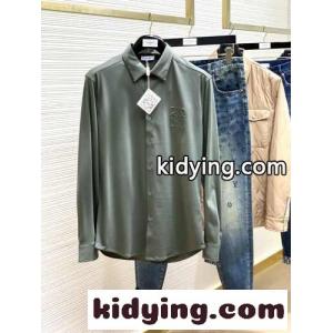 洗練された 上品 アナグラム メンズシャツ ロエベ コピー シャツ コピー グリーンkid265fyaSj