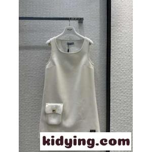洗練された エレガント ナッテ ミニドレス プラダ ブランド コピー ワンピース コピー ホワイトkid26i81rGz