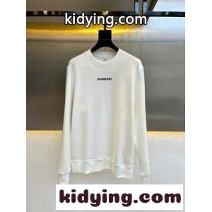 バーバリー コピー Tシャツ コピー 定番 プリント クルーネック コットン スウェットシャツ ホワイトkid26yOjmSn