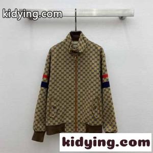 23AW カジュアル スポーツグッチ コピー GGジャガード ジップアップ ジャケット コピーkid26ymeeue