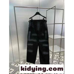 おしゃれ 定番 FLARED CARGO パンツ バレンシアガ スーパーコピー パンツ コピー ブラックkid26XD8bui