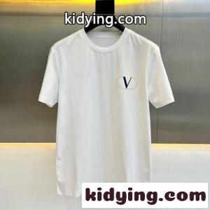 ヴァレンティノ コピー Tシャツ コピー メンズ Vロゴ コットン 半袖Tシャツ ホワイトkid264ziW9n