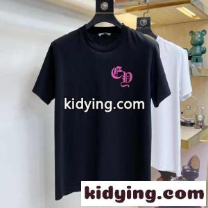 シンプル カジュアル プリント クルーネック クロムハーツ スーパーコピー Tシャツ コピー 半袖kid26Wr0vGr