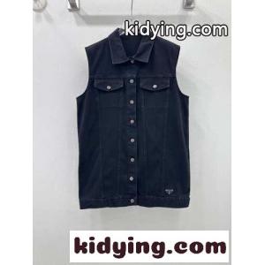 ノースリーブ デニムジャケット プラダ ブランド コピー ジャケット コピー カジュアルkid26Xn4L9j