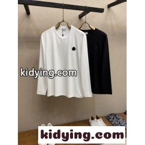 バックプリント クルーネック 長袖Tシャツ モンクレール コピー Tシャツ 偽物 トップスkid26nWfC8b