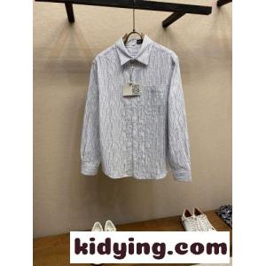 シンプル 上品 コットンブレンド ストライプシャツ ロエベ コピー シャツ 偽物 メンズkid26OfSzWD