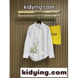 上品 カジュアル コットンボタンダウンシャツ トムブラウン コピーブランド シャツ コピー トップスkid26O9Xn4n