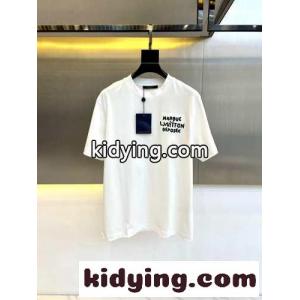 ルイ・ヴィトン Tシャツ コピー カジュアル ロゴ コットン 半袖Tシャツ ホワイトkid26STPTrm