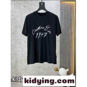 定番 カジュアル クリスチャン・ディオール コピーブランド 半袖Tシャツ コピー クルーネック ブラックkid26qeWPje