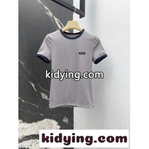 カジュアル おしゃれ コットン 半袖Tシャツ ミュウミュウ コピーブランド Tシャツ コピー グレーkid26vOXDWv