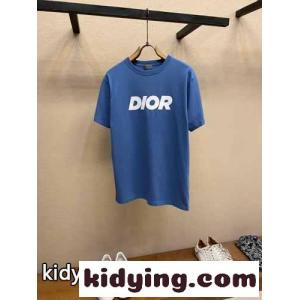 カジュアル クリスチャン・ディオール ブランド コピー 半袖Tシャツ コピー ロゴ入り クルーネックkid268fiuyu