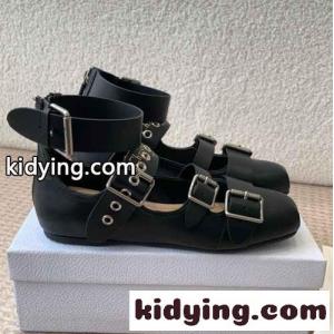 エレガント お洒落 dior ブランド コピー Punk バレリーナ スーパーコピー レザー ブラックkid26m4bKju