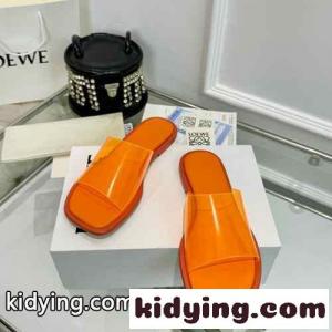 カジュアル PVC フラットサンダル ロエベ ブランド コピー サンダル スーパーコピー オレンジkid26T1rS9j