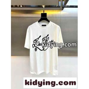ルイ・ヴィトン 半袖Tシャツ コピー 人気 おしゃれ ロゴ コットンtシャツ ホワイトkid26H5niCy