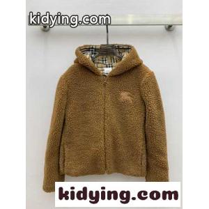 もこもこ EKD フリースジャケット バーバリー コピー ジャケット コピー ブラウンkid26H99DOv