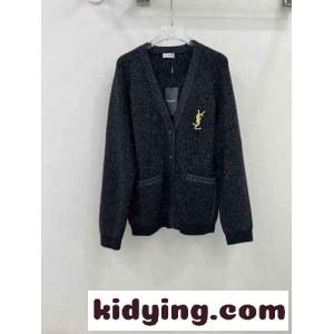 シンプル 合わせやすい Vネック カーディガン イヴ・サンローラン コピー ニット コピーkid264rW9fy