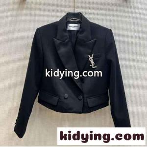 YSL イヴ・サンローラン コピー クロップド タキシードジャケット コピー レディースkid26X1bamq