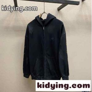 バレンシアガ コピーブランド オーバーサイズ HEAVY METAL アウターウェア ジップアップ HOODIE コピーkid26GPX1Dq