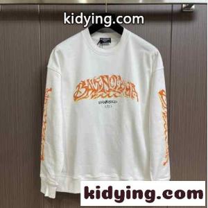 おしゃれ カジュアル プリント ロングスリーブ Tシャツ バレンシアガ ブランド コピー Tシャツ コピー ホワイトkid26ae895f