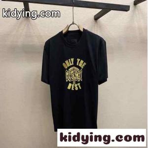 カジュアル ジバンシィ コピーブランド Tシャツ コピー 半袖 刺繍入り クルーネック コットンkid26TXbmGn