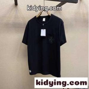 シンプル カジュアル クロムハーツ スーパーコピー Tシャツ コピー 半袖 コットン プリントkid26i0DmSr
