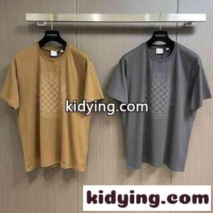 チェッカークレスト コットンTシャツ バーバリー コピー Tシャツ コピー クルーネック 半袖kid26XXrqeq