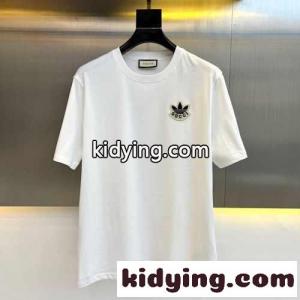 ブランド コピー adidas X gucci ブランド コピー コットン クルーネック Tシャツ グッチ ブランド コピー Tシャツ コピー 男女兼用kid26LDSrGz