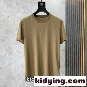 ベーシック ロゴ クルーネック 半袖 コットンTシャツ バーバリー ブランド コピー Tシャツ コピーkid26KPrKXv